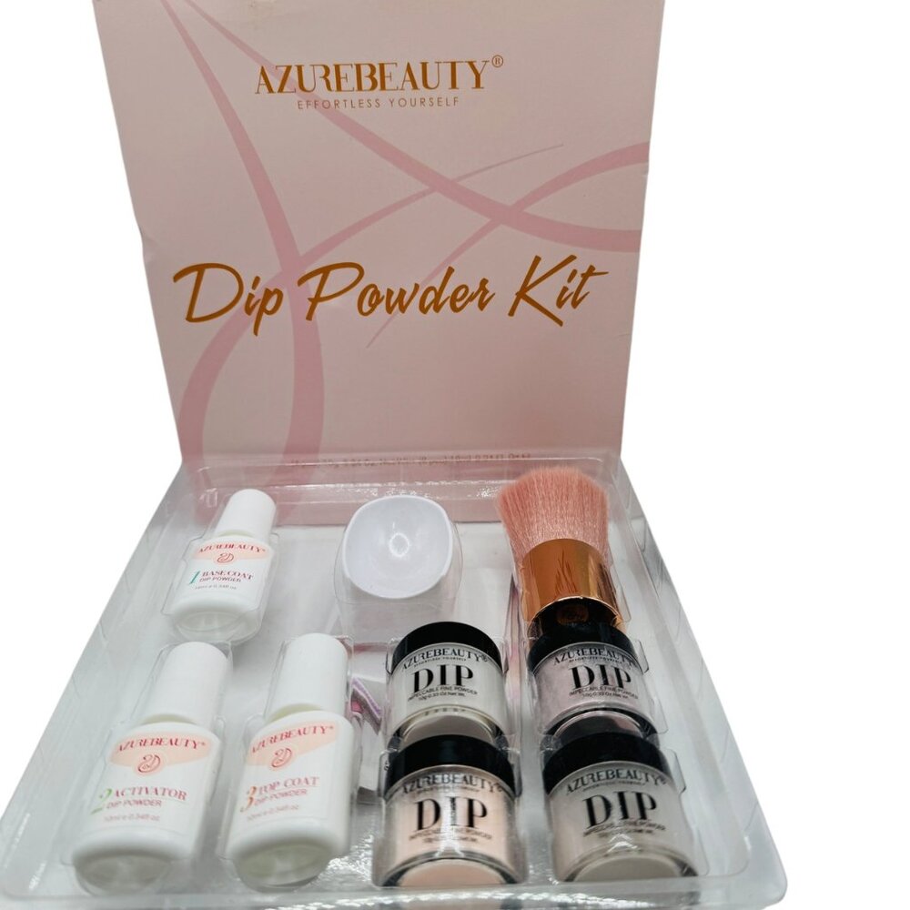 AzureBeauty Dip Powder Nail Kit 10g/0.34 Oz 3 Colors